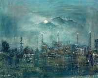 Hamid Alvi, 26 x 32 inch, Oil on Canvas, Seascape Painting, AC-HA-089 Hamid Alvi, 26 x 32 inch, Oil on Canvas, Seascape Painting, AC-HA-089